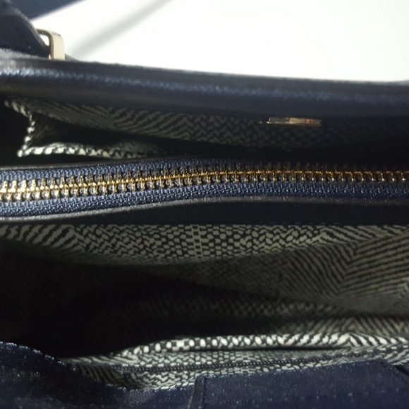 Rebecca Minkoff Amorous Satchel Handbag Navy *NEW - Picture 3 of 5